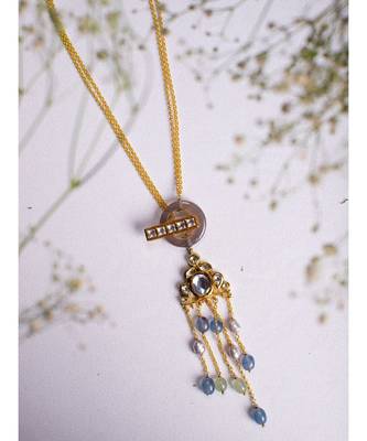 Gorgeous Gold And Grey Necklace 2