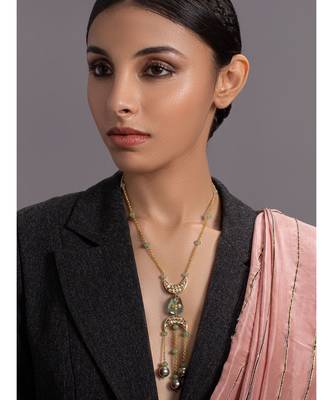 Elite Gold And Green Necklace 1