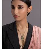 Elite Gold And Green Necklace