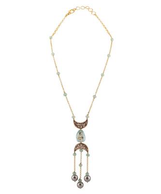 Elite Gold And Green Necklace 3