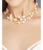 Gold Plated Fresh Water Pearls Necklace