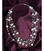 Silver Plated Fresh Water Pearls Necklace