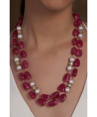 Red Agate Beads Necklace 1