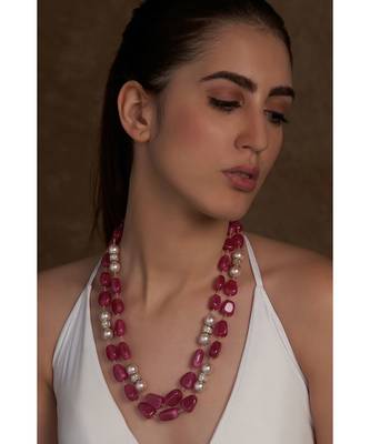 Red Agate Beads Necklace 2