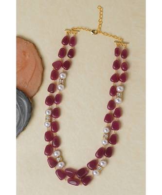 Red Agate Beads Necklace 3