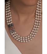 Light Pink Shell Pearls Necklace