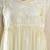 Seva Chikan Hand Embroidered Beige Faux Georgette Chikankari Top With Slip