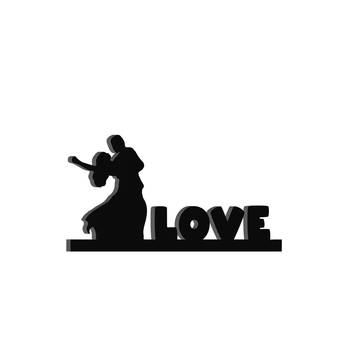 eCraftIndia Dancing Couple Black Engineered Wood Wall Art Cutout Ready to Hang Home Decor 5