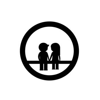 eCraftIndia Couple sitting on Bench Black Engineered Wood Wall Art Cutout Ready to Hang Home Decor 3