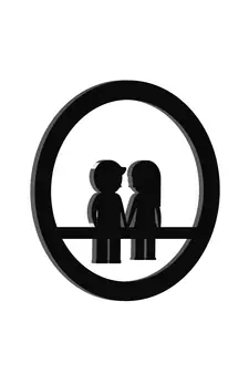 eCraftIndia Couple sitting on Bench Black Engineered Wood Wall Art Cutout Ready to Hang Home Decor