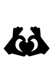 eCraftIndia Sign of Love Black Engineered Wood Wall Art Cutout Ready to Hang Home Decor
