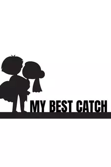 eCraftIndia My Best Catch Black Engineered Wood Wall Art Cutout Ready to Hang Home Decor