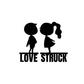 eCraftIndia Love Struck Black Engineered Wood Wall Art Cutout Ready to Hang Home Decor 3