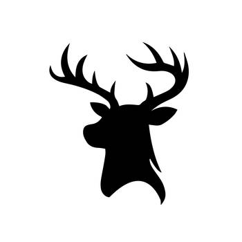 eCraftIndia Reindeer Black Engineered Wood Wall Art Cutout Ready to Hang Home Decor 3