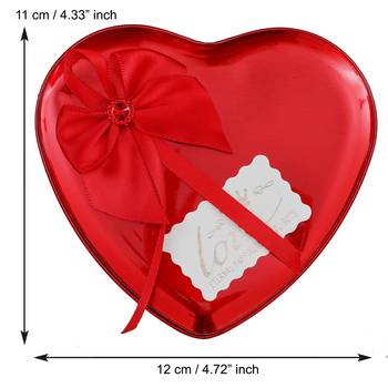 eCraftIndia Red Heart Shaped Gift Box with 1 Golden Rose 3 Red Roses 2 Teddy Bear and a Card 4