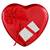 eCraftIndia Red Heart Shaped Gift Box with 1 Golden Rose 3 Red Roses 2 Teddy Bear and a Card