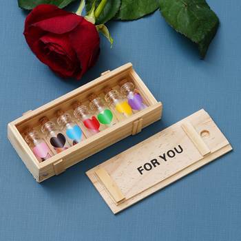 eCraftIndia Wooden Box For You Message Bottle Set 1