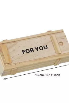eCraftIndia Wooden Box For You Message Bottle Set
