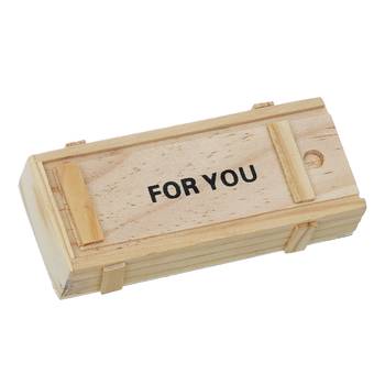 eCraftIndia Wooden Box For You Message Bottle Set 6
