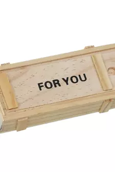 eCraftIndia Wooden Box For You Message Bottle Set