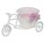 eCraftIndia Pink and White Cycle Basket Showpiece