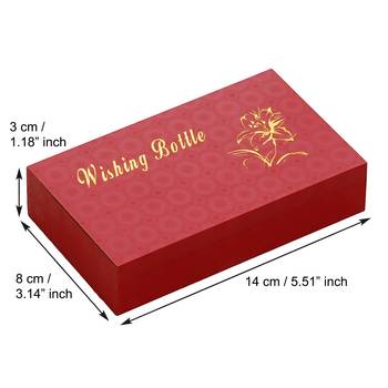 eCraftIndia Red Message Bottle Wooden Box Set 4