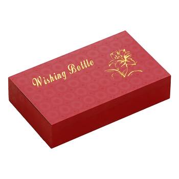 eCraftIndia Red Message Bottle Wooden Box Set 5