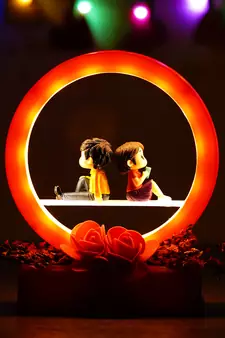 eCraftIndia Red Man Proposing Light Showpiece