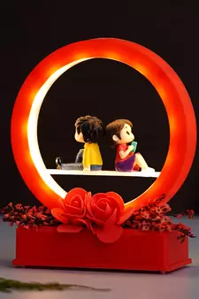 eCraftIndia Red Man Proposing Light Showpiece