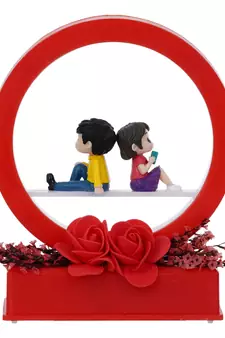 eCraftIndia Red Man Proposing Light Showpiece