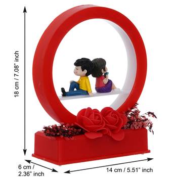 eCraftIndia Red Man Proposing Light Showpiece 5