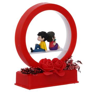 eCraftIndia Red Man Proposing Light Showpiece 6