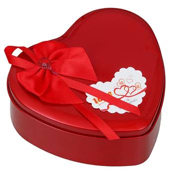 eCraftIndia Red Roses and Teddy Bear Valentine's Heart Shaped Gift Box 6