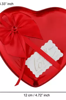 eCraftIndia Red Heart Shaped Gift Box with 3 Red Roses 1 Teddy Bear and 1 Golden Rose
