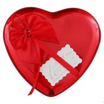 eCraftIndia Red Heart Shaped Gift Box with 3 Red Roses 1 Teddy Bear and 1 Golden Rose 5