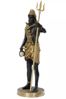 eCraftIndia Lord Shiva with Trishul Brass Handcrafted Statue
