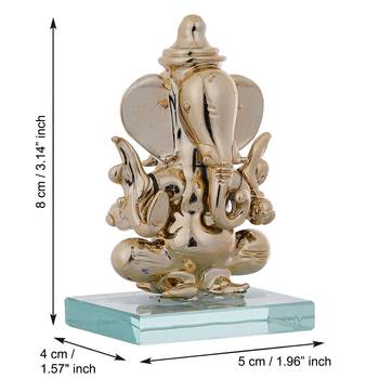 e craft india golden ganesha crystal statue 50cm 4