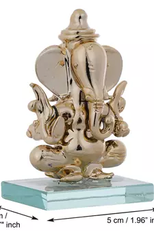 e craft india golden ganesha crystal statue 50cm