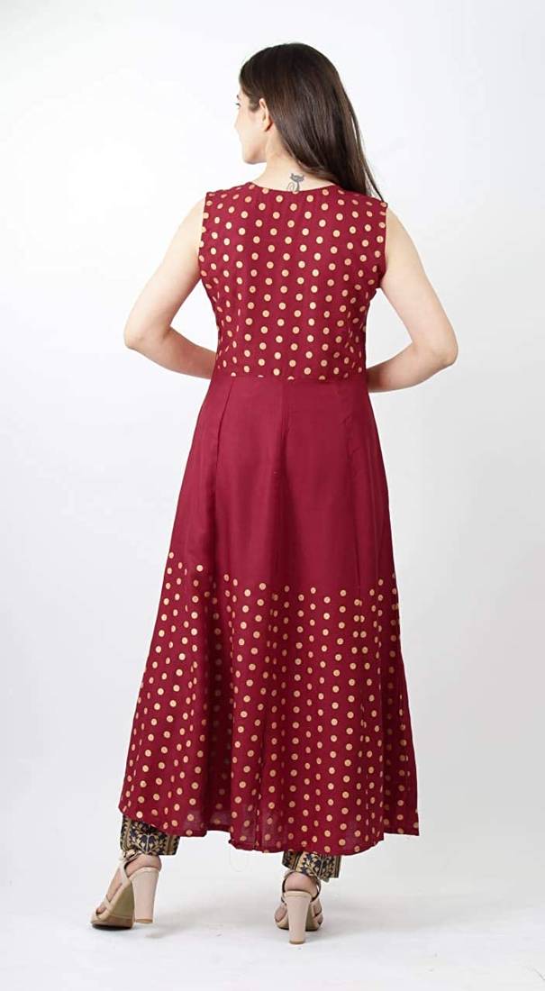  Women's Rayon Printed Kurta with pant
