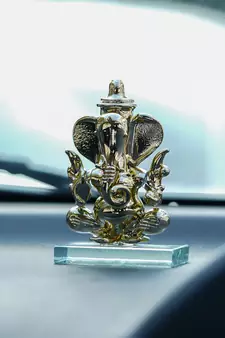 e craft india golden ganesha crystal statue 50cm