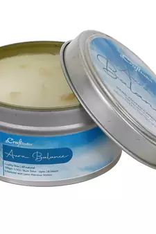 eCraftIndia Aura Balance Hand Poured Soya Wax Candle (100 Gm burn time up to 24 hrs)