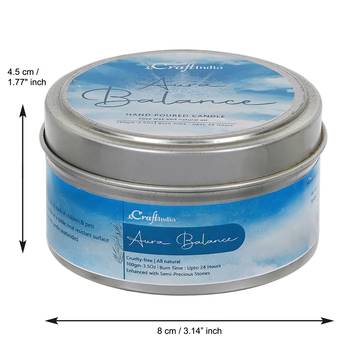 eCraftIndia Aura Balance Hand Poured Soya Wax Candle (100 Gm burn time up to 24 hrs) 4