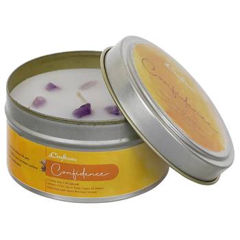 eCraftIndia Confidence Hand Poured Soya Wax Candle (100 Gm burn time up to 24 hrs) 3