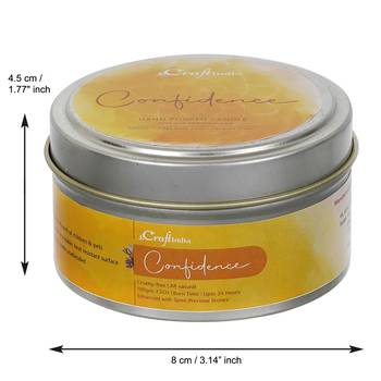 eCraftIndia Confidence Hand Poured Soya Wax Candle (100 Gm burn time up to 24 hrs) 4