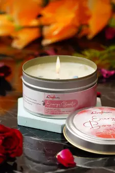 eCraftIndia Energy Booster Hand Poured Soya Wax Candle (100 Gm burn time up to 24 hrs)