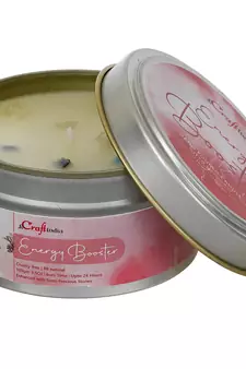 eCraftIndia Energy Booster Hand Poured Soya Wax Candle (100 Gm burn time up to 24 hrs)