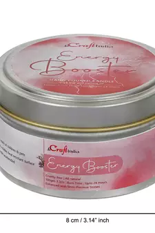 eCraftIndia Energy Booster Hand Poured Soya Wax Candle (100 Gm burn time up to 24 hrs)