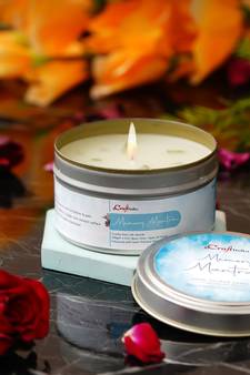 eCraftIndia Memory Mantra Hand Poured Soya Wax Candle (100 Gm burn time up to 24 hrs)