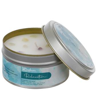 eCraftIndia Relaxation Hand Poured Soya Wax Candle (100 Gm burn time up to 24 hrs) 3