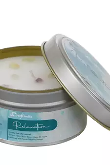 eCraftIndia Relaxation Hand Poured Soya Wax Candle (100 Gm burn time up to 24 hrs)